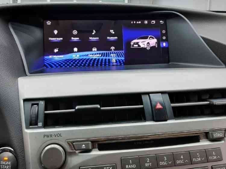 Монитор 10.25" для Lexus RX 2010-2015 штатная нави - КарМедиа MRW-3811M Андроид 13, 8Гб-64Гб, SIM-слот