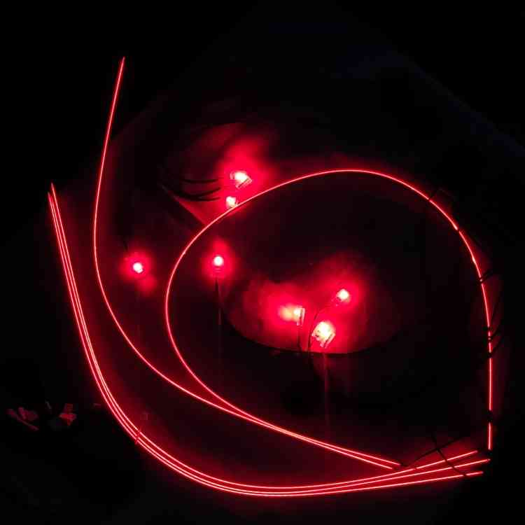 Контурная подсветка LED Parafar RGB в салон авто 18 в 1 (PFVCL18R)