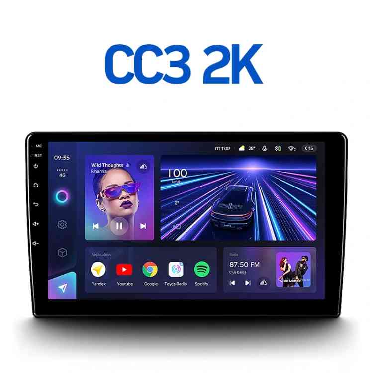 Магнитола Андроид TEYES CC3 2K | 9.5" | 6/128 Gb