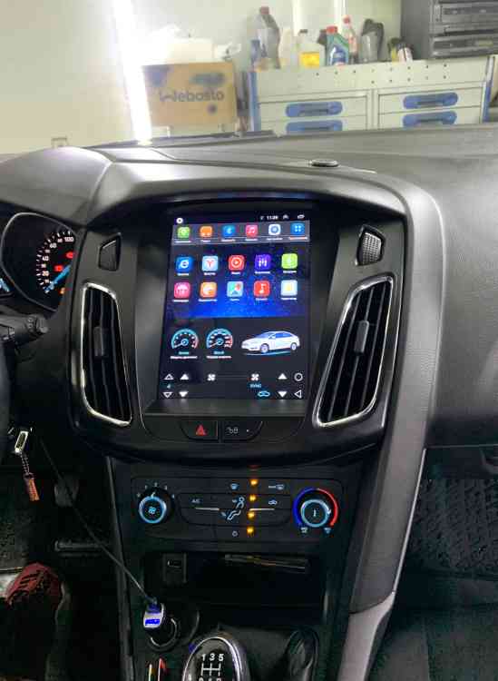 Установка магнитолы Андроид на Ford Focus 3 Tesla