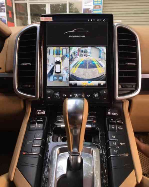 Магнитола для Porsche Cayenne 2010-2018 - КарМедиа NH-1004 "Тесла-Стиль" Андроид 13, 6ГБ+128ГБ, SIM-слот только с установкой в Москве