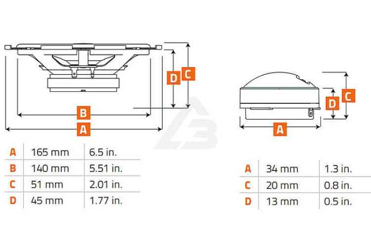 Компонентная акустика Hertz Uno K 170 Kit