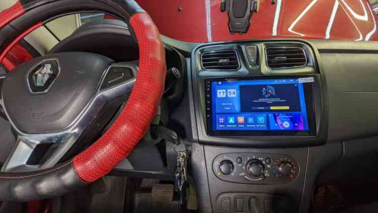 Магнитола для Renault Logan/Sandero Stepway 2015+ Parafar на Андроид 14.0 PF174THD
