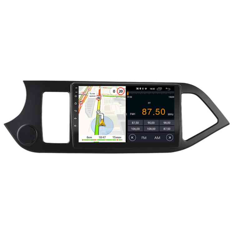 Магнитола для KIA Picanto 2 2011-2017 Parafar на Андроид 13.0 PF411LUX1FHD