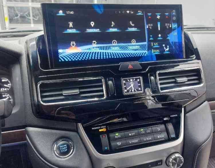 Монитор 12.3" для Toyota Land Cruiser 200 2016-2021 без отдельного экрана климата - Радиола RDL-LC200-High на Андроид 13, Carplay, SIM-слот, 8ГБ-64ГБ
