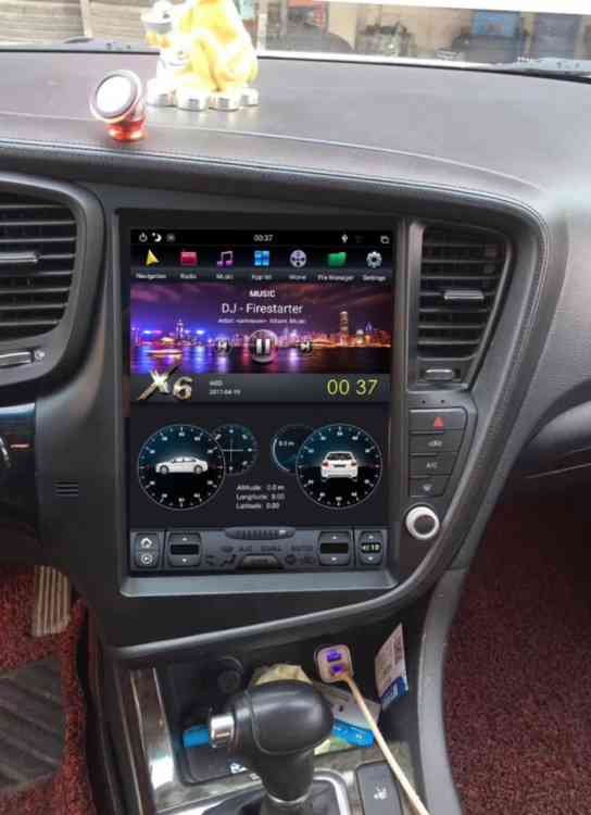 Магнитола для KIA Optima/K5 2010-2013 - КарМедиа ZF-1232-DSP "Тесла-Стиль" на Андроид 9, 6-ТУРБО ядер, 4ГБ-64ГБ
