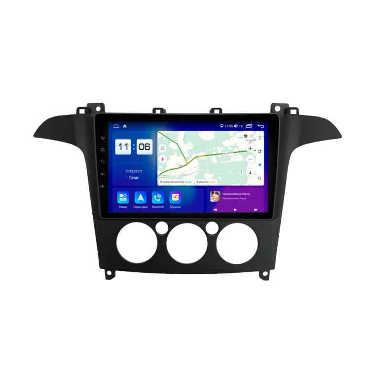 Магнитола для Ford S-MAX 2001-2008 Parafar на Андроид 12.0 PF686T2LUX1RGx