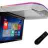 Потолочный Смарт ТВ 22" ERGO ER22AND 1920x1080, Android серый