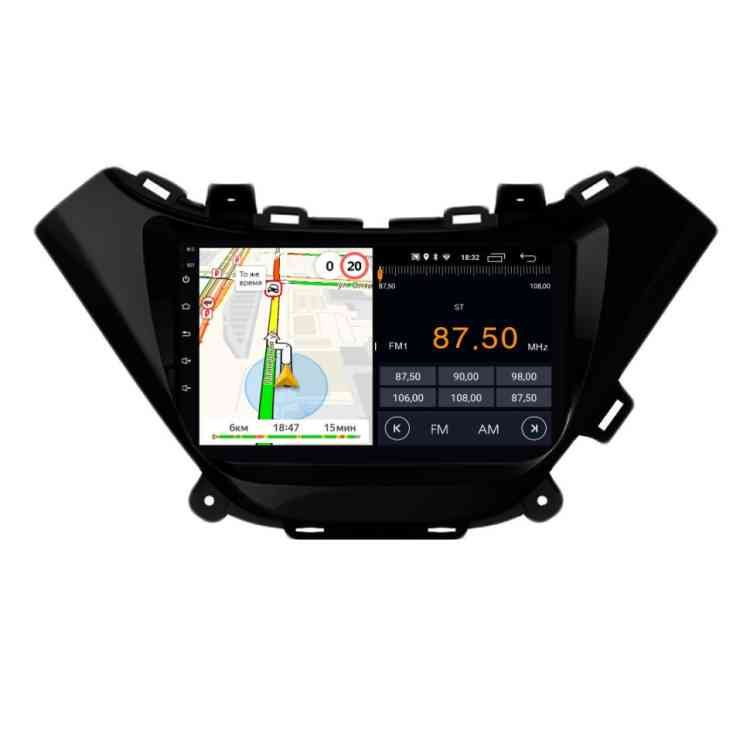 Магнитола для Chevrolet Dakota 2007-2011/Malibu 2015-2018 цвет Черный Parafar на Андроид 12.0 PF021LUX1RGu
