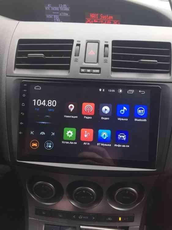 Установка магнитолы Андроид на Mazda 3 2011