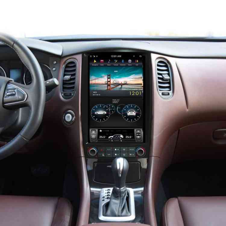 Магнитола для Infiniti QX50 2013-2018 - КарМедиа ZF-1250-Q6 "Тесла-Стиль" Андроид 13, 8ГБ+128ГБ, SIM-слот