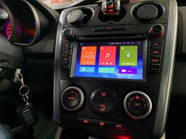 Магнитола для Mazda CX-7 2006-2012 - КарМедиа MKD-7007-P6 на Андроид 13, 6-ТУРБО ядер, 4ГБ-64ГБ