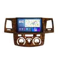 Магнитола для Toyota Hilux/Fortuner 2005-2008 авто с кондиционером цвет Дерево Parafar на Андроид 13.0 PF066ACWFHD