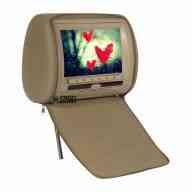 Комплект подголовников со встроенным DVD плеером и LCD монитором 9" (ОБА С DVD) ERGO ER900HD (бежевый)