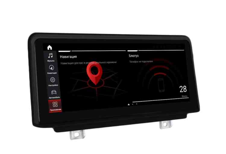 Магнитола для BMW 3/4 серия F30/F31/F32/F33/F34/F36/F80/F82/F83/F84 2017+ EVO с IPS матрицей 10.25"  1920*720 Parafar на Андроид 13.0 PF5513a138/128