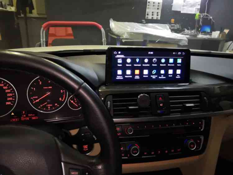 Магнитола для BMW 3/4 серия F30/F31/F32/F33/F34/F36/F80/F82/F83/F84 2017+ EVO с IPS матрицей 10.25"  1920*720 Parafar на Андроид 13.0 PF5513a138/128