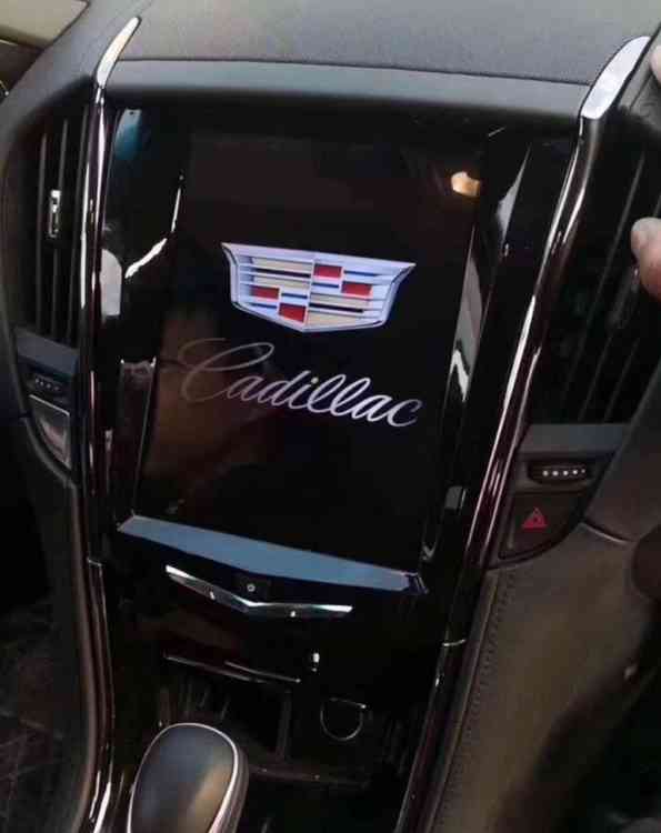 Магнитола для Cadillac ATS, SRX 2012-2017 - КарМедиа NH-1006 "Тесла-Стиль" на Андроид 9, 6-ТУРБО ядер, 4ГБ-64ГБ только с установкой в Москве