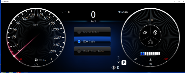 Цифровая приборная ЖК панель для Mercedes-Benz C-класс 2011-2014 (W204) RDL-1316