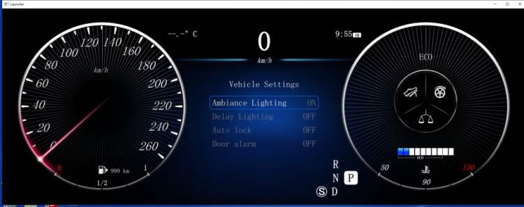 Цифровая приборная ЖК панель для Mercedes-Benz C-класс 2011-2014 (W204) RDL-1316
