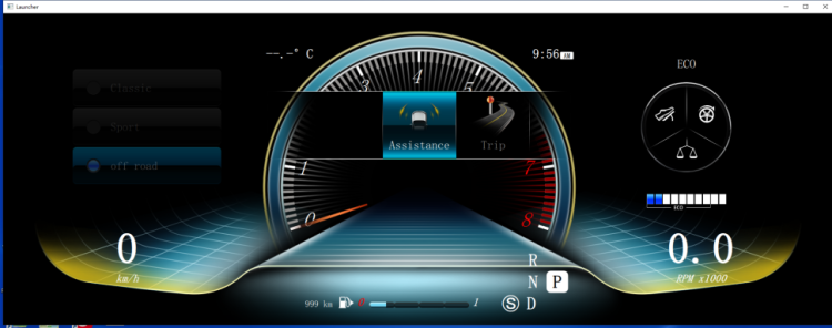 Цифровая приборная ЖК панель для Mercedes-Benz C-класс 2011-2014 (W204) RDL-1316