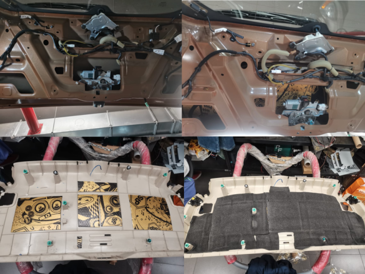 Комплексная шумоизоляция Nissan Murano: двери и багажник
