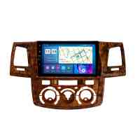 Магнитола для Toyota Hilux/Fortuner 2005-2008 авто с кондиционером цвет Дерево Parafar на Андроид 12.0 PF066ACWLHDAV