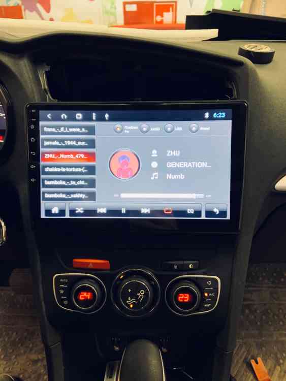 Установка магнитолы Андроид на Citroen C4