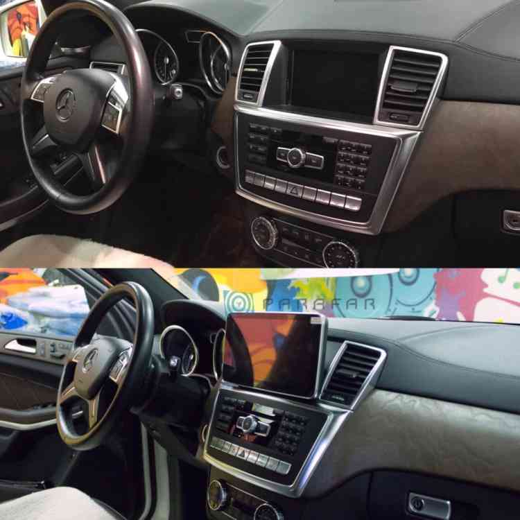 Магнитола для Mercedes GL 2012-2015 NTG 4.5 экран 9" дюйма 1024*600 Parafar на Андроид 13.0 PF8115A138/128GL9/8615